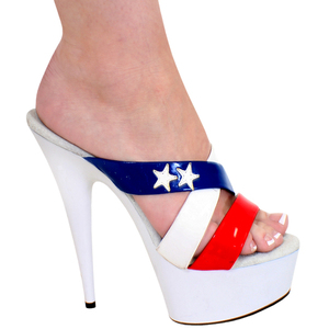 Sandalias de Tacón Alto de Plataforma Góticas de Moda, Color Rojo y Blanco, Tacón Fino de 15 cm, Estilo Sexy y Fetiche, para Novia, Verano - Product Image 1