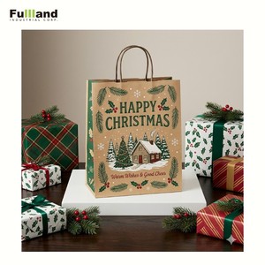 Direct Manufacturer Christmas Gift Paper <b>Bags</b> High quality Custom Handle Kraft Paper <b>Bags</b> - Product Image 4