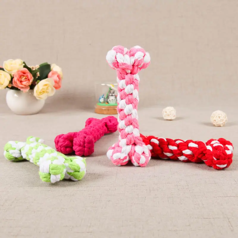 Hot Sale Industrial Bone Shape Pet Dog Rope Toy Interactive toys Spot wholesale modeling pet cotton rope toys
