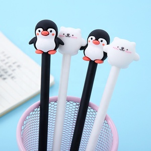 Bolígrafo de Gel de Silicona con Diseño de Oso Polar y Pingüino, Lindo y Adorable, para Niños, Regalo, Material Escolar - Product Image 4