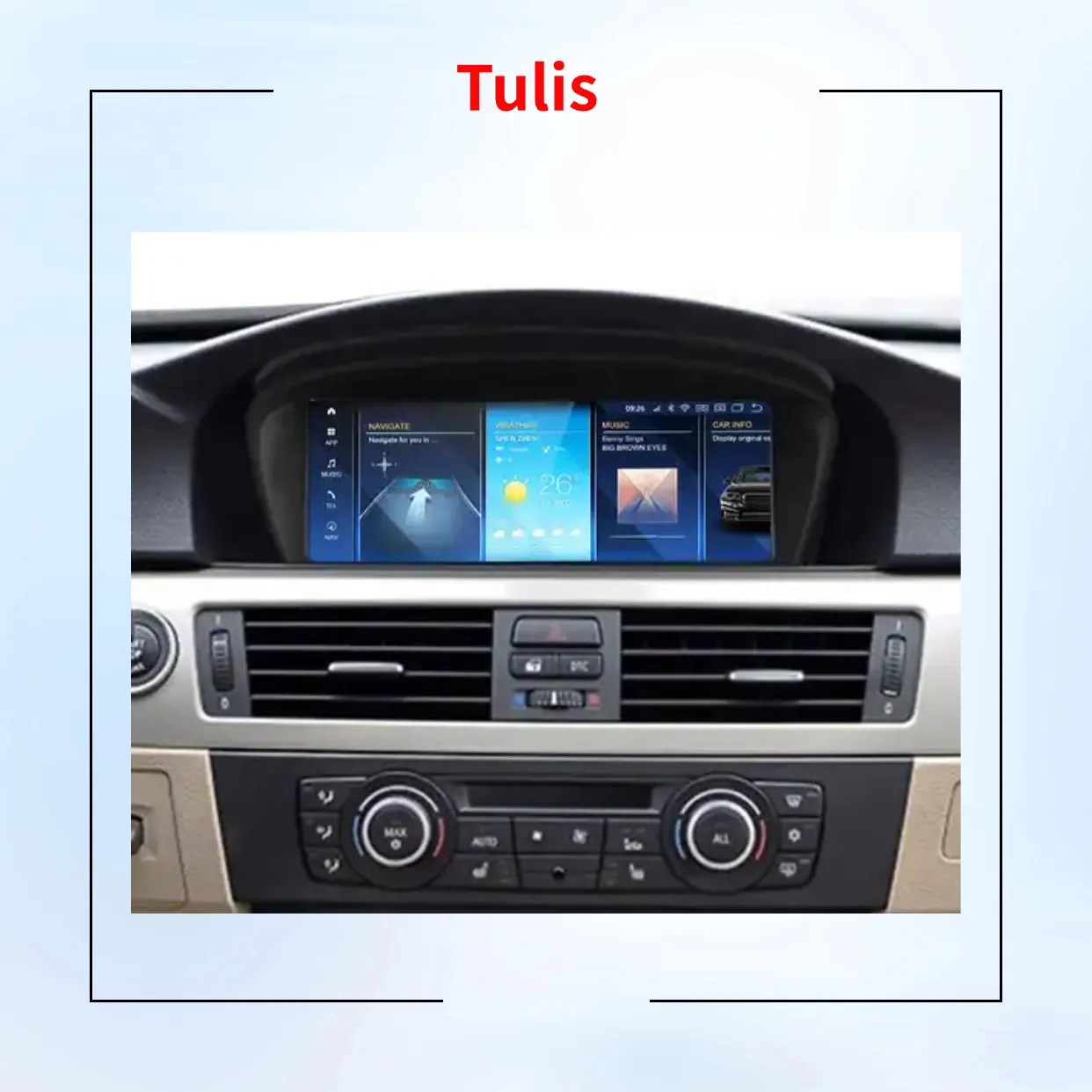 Tulis เครื่องเล่นดีวีดีในรถแอนดรอยด์13นิ้ว, เครื่องเล่นดีวีดีในรถยนต์สำหรับ BMW 5ชุด E60 E64 E63 E62 E61 E90 2004-2012 CarPlay Android ระบบนำทางอัตโนมัติ WIFI