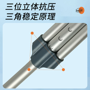 Béquilles sous-bras en alliage d'aluminium pour la récupération des fractures, support épaissi, aide à la marche pour personnes âgées et adultes - Product Image 5