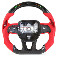 Pour Dodge /Jeep Chrysler SRT Daytona 392 tr/min chargeur Challenger Hellcat LED boutons de garniture de palette de volant en Fiber de carbone