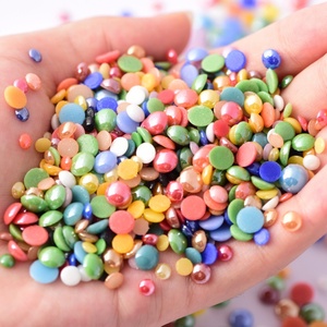 Perles demi-rondes en céramique OLeeya en gros, perles thermocollantes pour vêtements et t-shirts - Product Image 6