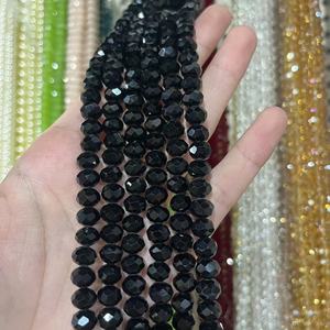 In Stock colorato 8mm AB sfaccettature di cristallo perline Lampwork perline in rosa arancio e altri colori per la creazione di gioielli - Product Image 2