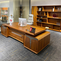Escritorio Ejecutivo de Madera Sólida de Lujo Italiano Moderno, Ecológico, Fácil de Montar, Ligero, para Uso Comercial, Muebles de Oficina