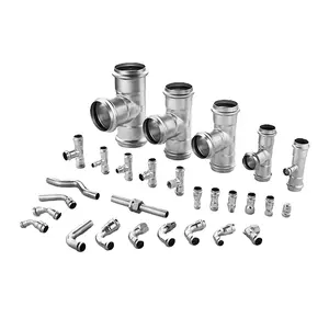 DVGW Stainless Steel Press Fittings For EN10312 Pipes