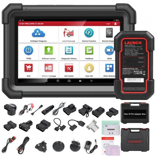 X431 PRO Engine Analyzer Electric Diagnostic Scan Tool Full System Diagnostic Android/Linux CAN FD DoIP 31 Services 1 Year