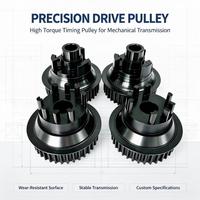 Pabrik Manufaktur Pulley Timing Aluminium HTD 3M 5M 8M, Dibuat dengan Mesin CNC, Lubang Khusus Sesuai Gambar, Pulley Timing Belt
