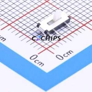 K3-1292S-P2 Slide Switch SMD Switch Single Pole Double Throw Rectangle Pin Header SMD Tab 6.6mm - Product Image 1