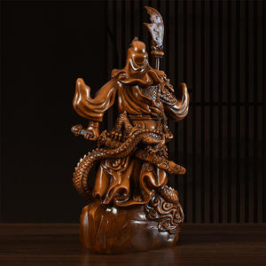 Vente en gros d'objets d'art en résine peints à la main, statues de Bouddha et de <span class=keywords><strong>Guan</strong></span> <span class=keywords><strong>Di</strong></span>/<span class=keywords><strong>Guan</strong></span> Yu, décoration d'intérieur - Product Image 4