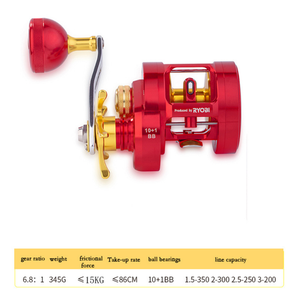 รอกตกปลาน้ำหนักเบา1BB 10 + น้ำหนักสูงสุด15กก. ตัวเครื่องอะลูมิเนียม6.8:1รอกตกปลา Ryobi ของญี่ปุ่นสำหรับน้ำเค็ม - Product Image 5