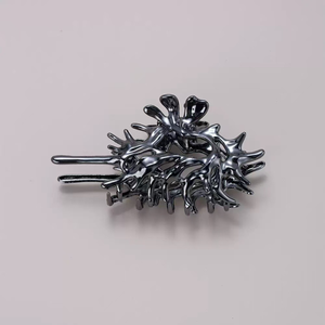 11cm coloré Alien métal <span class=keywords><strong>cheveux</strong></span> griffes pour femmes fille Y2K coquille <span class=keywords><strong>crabe</strong></span> <span class=keywords><strong>pince</strong></span> métal <span class=keywords><strong>cheveux</strong></span> requin griffe conque grand requin <span class=keywords><strong>cheveux</strong></span> griffe - Product Image 2