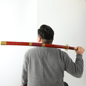 Modelo de arma de seguridad japonesa larga espadas <span class=keywords><strong>Cosplay</strong></span> una pieza Roronoa <span class=keywords><strong>Zoro</strong></span> Anime juguete Katana espadas con luz - Product Image 5