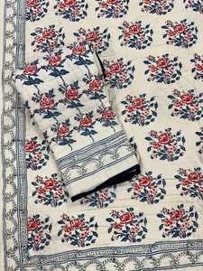 Courtepointes imprimées à la main Jaipuri en gros de qualité supérieure en coton biologique Couette fabriquée en Inde Produit doux et confortable - Product Image 2