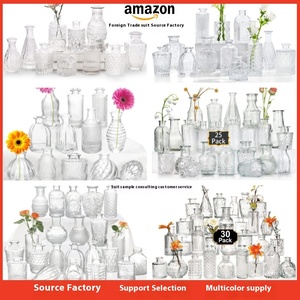 Vaso in Vetro Stile Ins Semplice e Creativo di Gusto Europeo Set per Composizioni Floreali Idroponiche di Alto Valore Ornamenti Rustici da Scrivania - Product Image 6