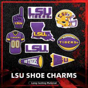 Gantungan Kunci Sepatu Karet PVC Gaya Tim Sepak Bola Amerika JX American Hot Football Team <span class=keywords><strong>LSU</strong></span> Tigers untuk Hadiah - Product Image 2