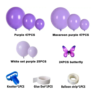 Kit <span class=keywords><strong>de</strong></span> guirlande <span class=keywords><strong>de</strong></span> ballons papillon violet pastel, 130 pièces, <span class=keywords><strong>pour</strong></span> mariage <span class=keywords><strong>de</strong></span> <span class=keywords><strong>princesse</strong></span>, baby shower, <span class=keywords><strong>anniversaire</strong></span>, décorations <span class=keywords><strong>de</strong></span> soirée - Product Image 2