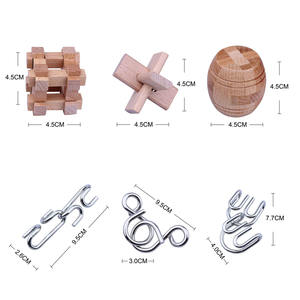 Set di Giochi di Logica 3D in Legno, Puzzle Rompicapo - Product Image 4