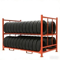 Système de rayonnage pour pneus commerciaux, construction en acier durable et assistance logistique professionnelle