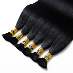 ヘアエクステンション,100% 人毛生インドバルクヘアエクステンション,本物のオリグナル自然髪 - Product Image 2