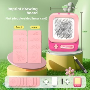 Nouveau jouet éducatif pour enfants, tableau <span class=keywords><strong>de</strong></span> <span class=keywords><strong>dessin</strong></span> et d'écriture en plastique <span class=keywords><strong>de</strong></span> type carte, peinture à frotter, graffiti, éducation maternelle - Product Image 6