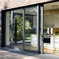 Porte coulissante et levante en alliage d'aluminium moderne de haute qualité pour villa, cour et usage commercial