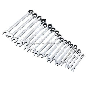 Berrylion 8-32mm Crv Usa Style <strong>Combination</strong> <strong>Wrench</strong> Open End <strong>Combination</strong> <strong>Wrench</strong> Opened Ring Combo Spanner Household Hand Tools - Product Image 1