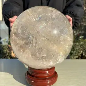 Natural Clear Quartz Sphere Quartz Crystal Ball Healing Energy