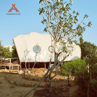 Tente de safari en forme de cocon Kawagebo Kamp, luxueuse, durable, imperméable, pour la côte sauvage, idéale pour les centres de villégiature et les hôtels