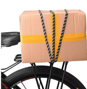 Cuerda para equipaje de bicicleta, accesorios para bolsa de bicicleta de montaña, correas elásticas para portaequipajes, cinturón de goma elástico, hebilla, cinturón de cuerda con <span class=keywords><strong>gancho</strong></span> - Product Image 6