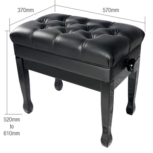 PSB020 Yinyu Wood Adjustable <strong>Piano</strong> <strong>Stool</strong> <strong>with</strong> <strong>Storage</strong> for <strong>Piano</strong> Practice and Playing - Product Image 3