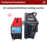 Machine de soudage au laser portable 1000W 1500W 2000W 3000W Machine de soudage à double impulsion Machine de soudage au laser portable refroidie par air