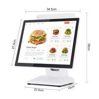 Système de point de vente MatsudaPOS, fabrication OEM ODM, écran client double 15,6 pouces ST8800 blanc pour intégrateurs