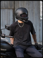 Casque de moto rétro certifié 3C/DOT en ABS, casque intégral, électrique, pour homme et femme, hiver, quatre saisons, Scorpion, adulte