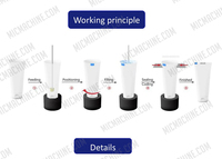 Machine automatique de remplissage et de scellage de tubes pour crème cosmétique, pommade, dentifrice, liquide visqueux, shampoing, gel, crème pour les mains
