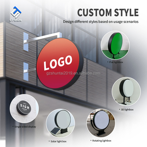 Boîte à lumière LED extérieure à énergie <span class=keywords><strong>solaire</strong></span> 3D Rectangle Acrylique <span class=keywords><strong>Panneau</strong></span> rotatif décoratif Cadre en aluminium <span class=keywords><strong>Panneau</strong></span> tourné - Product Image 4