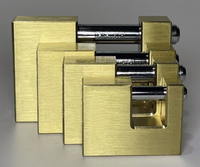 Cadenas rectangulaire en cuivre pour clés d'ordinateur ou clés à fente en S, cylindre de serrure horizontal, serrure horizontale en cuivre OEM