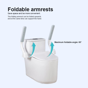 Cadre de sécurité <span class=keywords><strong>pour</strong></span> toilettes médicales personnalisable, main courante réglable, accoudoir, accessoires de toilettes, barre d'appui <span class=keywords><strong>pour</strong></span> handicapés - Product Image 2