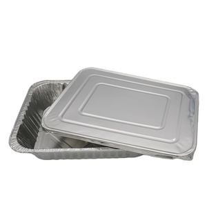 9x13 Half-Size <span class=keywords><strong>RE320</strong></span> Hochleistungs-Aluminium folien pfanne/-schale Einweg-Aluminium folien behälter mit Folien deckel - Product Image 2