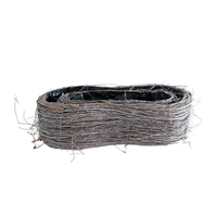 Panier à fleurs en bois fait à la main de style rétro moderne, panier à fleurs en écorce d'arbre naturelle, panier en bois pour la maison et le jardin