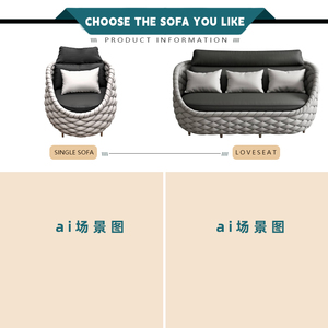 Set Terraza Mobil Patio Kabel Sofá Taman Lubos na Dining I-set Ang Mga Seting Patio <span class=keywords><strong>Luar</strong></span> Membesarkan Balkon Muebles Kayu Sets - Product Image 6