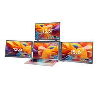 Monitor Portátil IPS FHD de 15.6 Pulgadas, Extensor de Pantalla Triple, Un Solo Cable, Fácil Configuración para Windows y MacOS