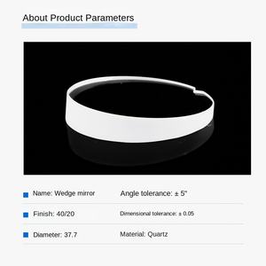 Lente de Prisma de Quartzo de Alta Precisão Star, Espelho em Wedge Revestido, Instrumento Óptico Personalizado ODM, Alto Índice de Refração, Boa Luz - Product Image 2