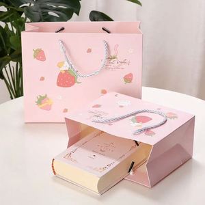 White Cardboard Art Paper Digital Printing Luxury Gift Bulk Retail Boutique Packaging Paper Bag Ribbon Handle for Clothes Shoes - Product Image 4