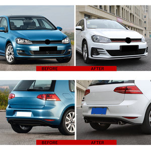 K-SEEK MK7.5 su arka tampone komple per Volkswagen GOLF 7.5 GTI Style - Product Image 6