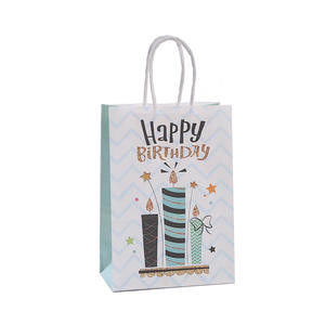 Personnalisable Logo Imprimer Sac Cadeau Fête Enfants Fille Anniversaire Festival Creative Sacs En Papier Kraft En Gros Prix Fabriqué au Vietnam - Product Image 1