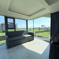 HJ Maison mobile moderne préfabriquée de 20 pieds à 40 pieds avec système de contrôle intelligent Cuisine Salle de bain Énergie solaire