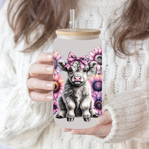Pegatinas UV DTF de 16oz para vasos, diseño 'No te lo pienses demasiado', venta al por mayor, para envolturas de vasos, diseño 'Todo el mundo lo piensa' - Product Image 4
