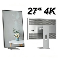 Moniteur 27 pouces 4K HDR IPS Retina en aluminium, écran vertical DP pour ordinateur portable/de bureau, photographie, jeux, 99% sRGB, neuf